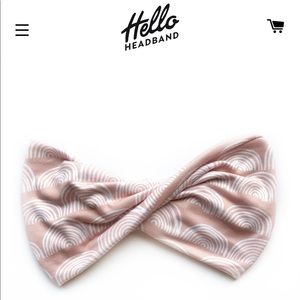 Hello Headband (Peach Rainbows)